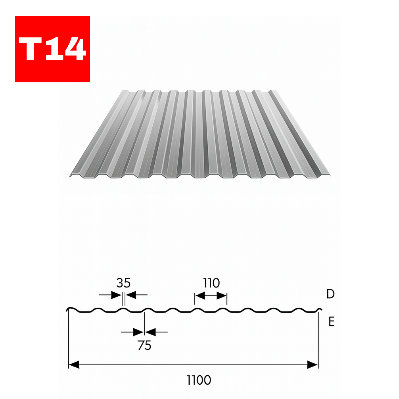 T14 Trapézlemez