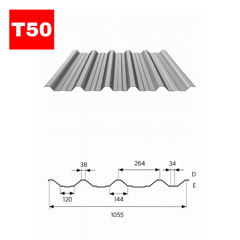 T50 Trapézlemez