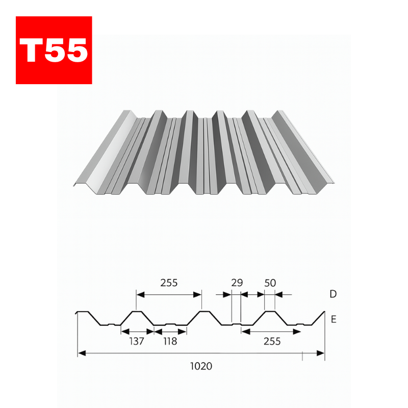 T55 Trapézlemez